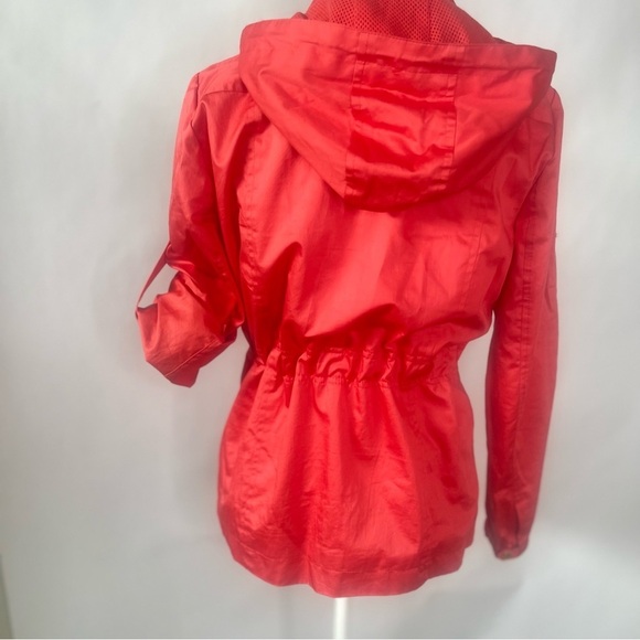 Jones of New York Iridescent Orange Hooded Hip Length Size PP Jacket - Picture 10 of 15
